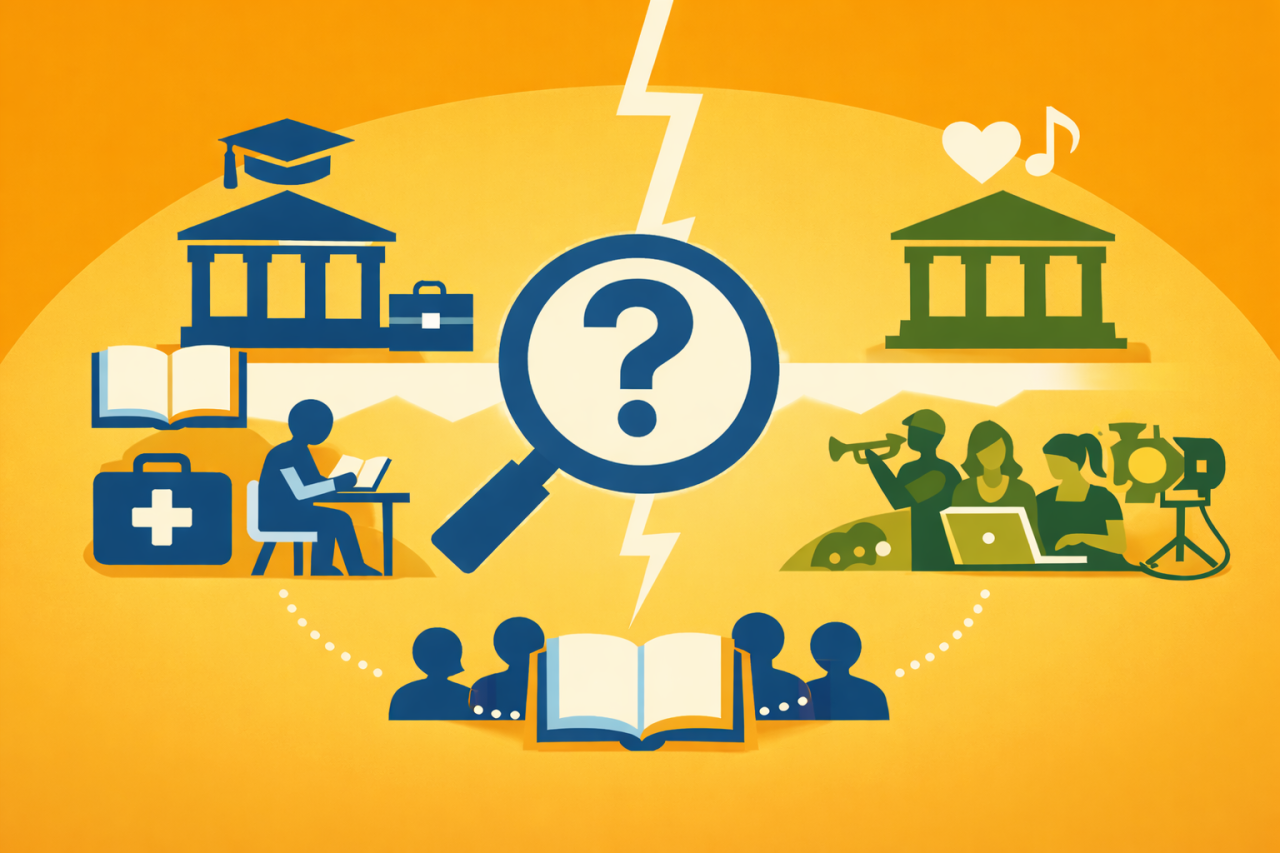 deling av voksenopplæringstilbud mellom to departementer.