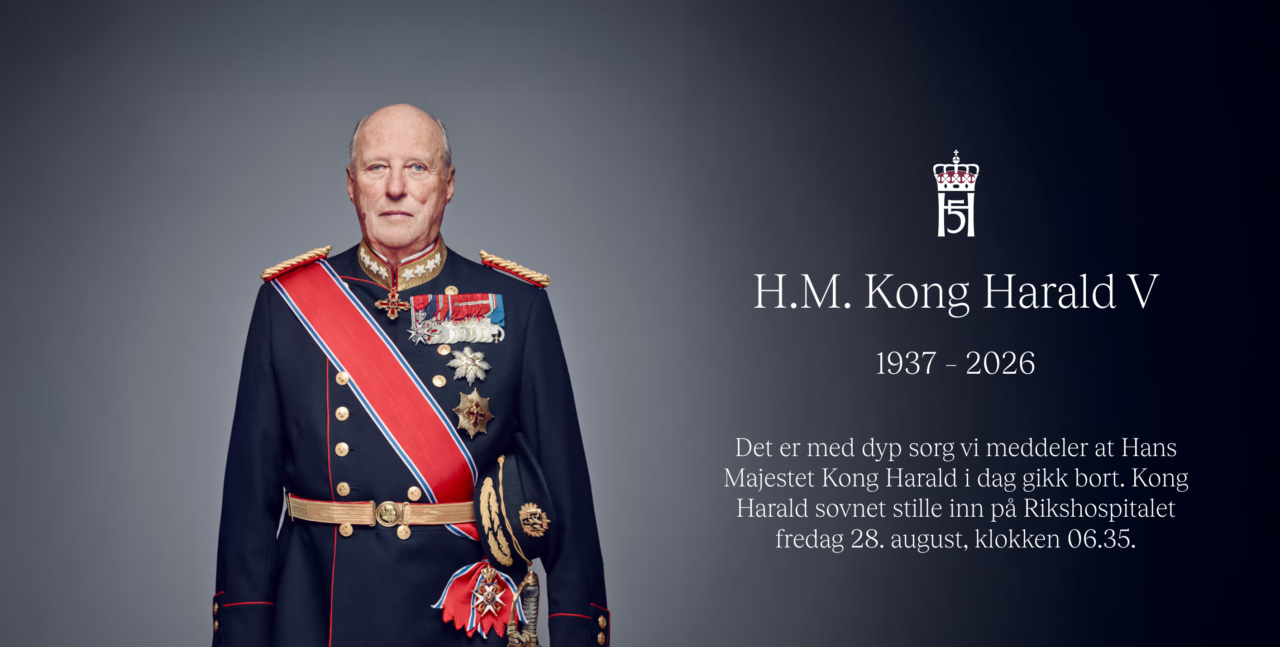 Kong Harald. Slottets meddelelse.